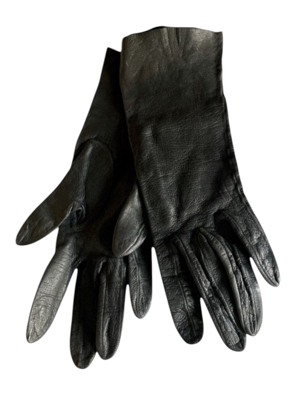 Black Leather Gloves Fits Extra Slim Small Hands. Gorpcore Accessories Xs